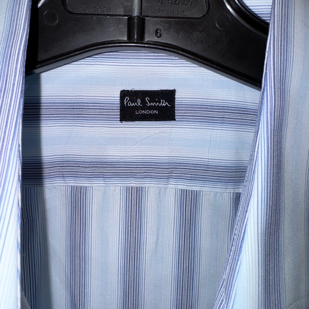 Paul Smith Men's Blue Striped Shirt
